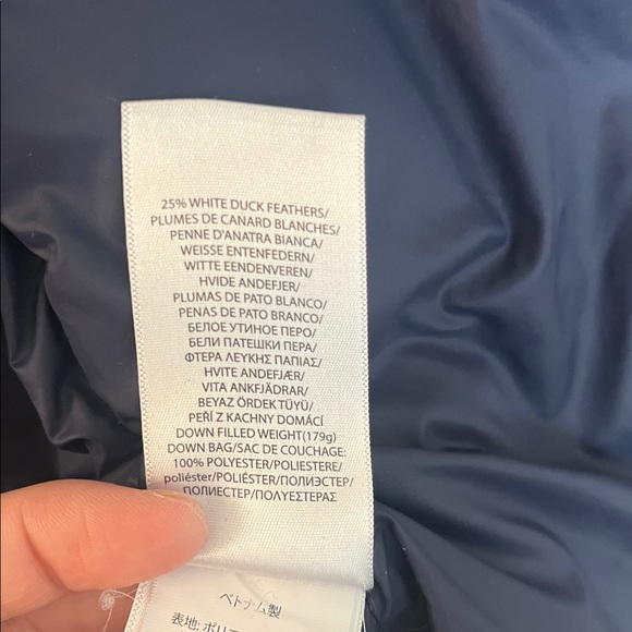 Polo Ralph Lauren Boys Navy Blue Down Puffer Jacket Coat - Size M - Picture 5 of 9